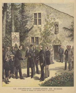 Storhertig Konstantin av Ryssland besöker Jeanne d